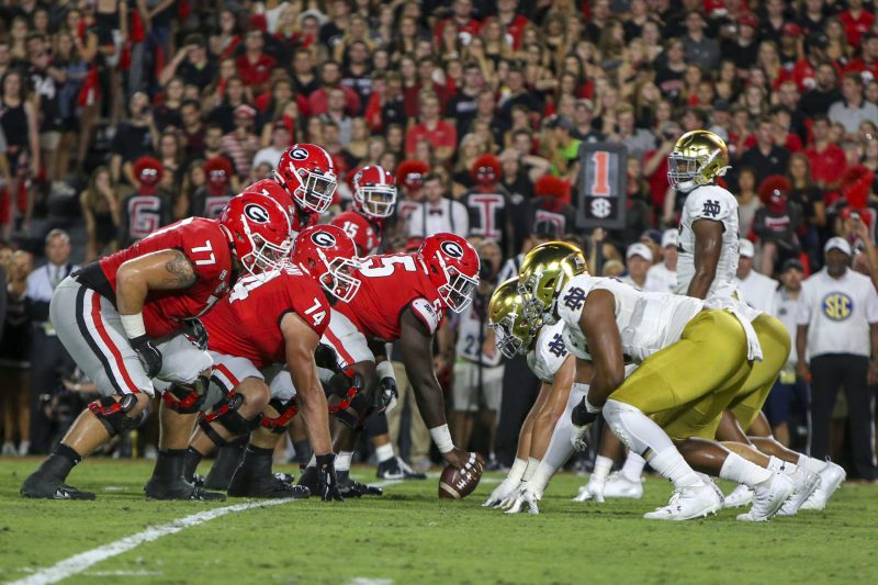 NCAA Football: Notre Dame at Georgia